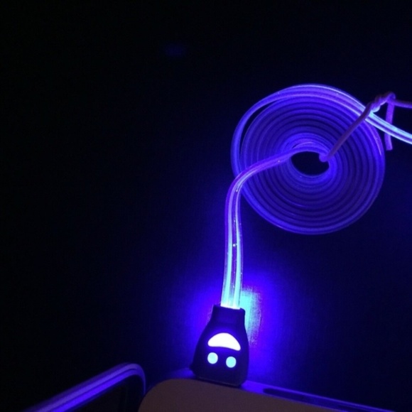 LED USB Charger Cable Samsung Galaxy S4 S6 S7 Edge - Picture 7 of 8